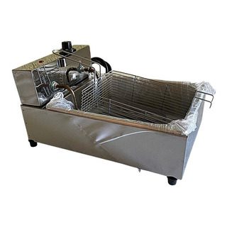 Fritadeira Elétrica Inox Profissional 1 Cuba 5 Litros Fritadeira Elétrica Inox Profissional 1 Cuba 5 Litros