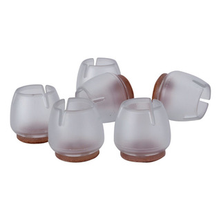 4 Regatones Silicona Fieltro Silla Mesa Redondo Chico M02 4 Regatones Silicona Fieltro Silla Mesa Redondo Chico M02