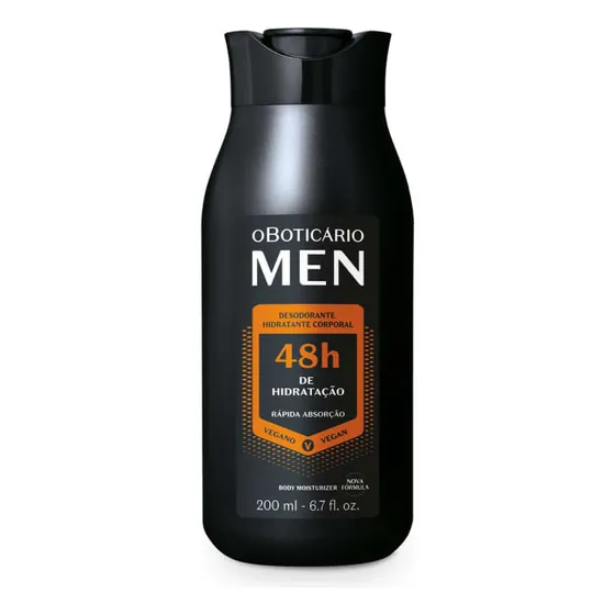 Loção Desodorante Hidratante Corporal Men 200ml Oboticario Fragrância Neutro