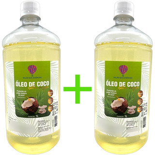 Kit 2 Óleo De Coco Extra Virgem 100% Puro Natural 1 Litro Kit 2 Óleo De Coco Extra Virgem 100% Puro Natural 1 Litro