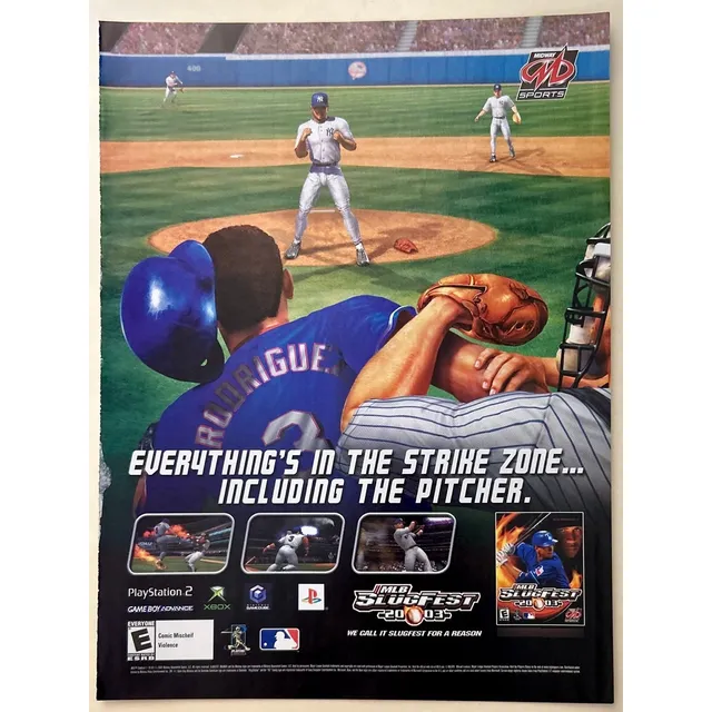 Anuncio Vintage Original Mlb Slugfest 2003 - Ps2 Xbox Ngc