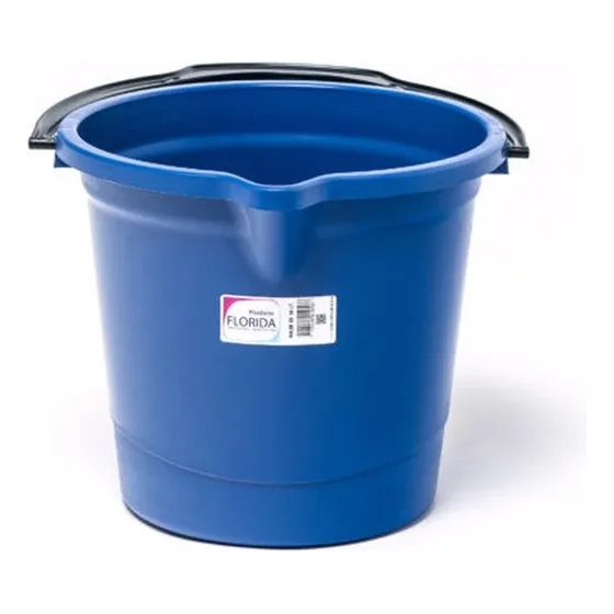 Balde Redondo Mango Plástico Florida 10 Lts Color Varios