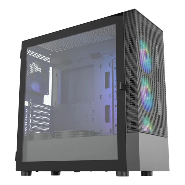 Gabinete Gamer Vetroo Al600 Negro Atx, M-atx, Itx