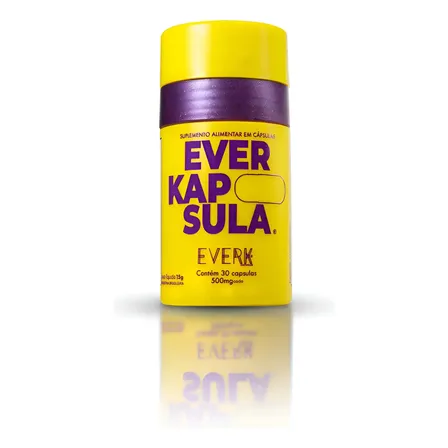 Everkapsula Everk Cosmeticos - 1 Frasco - 30 Everkapsulas Natural