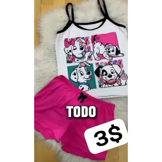 Conjunto Pijama Dama Niña 2 Hatas 12 S-m-l