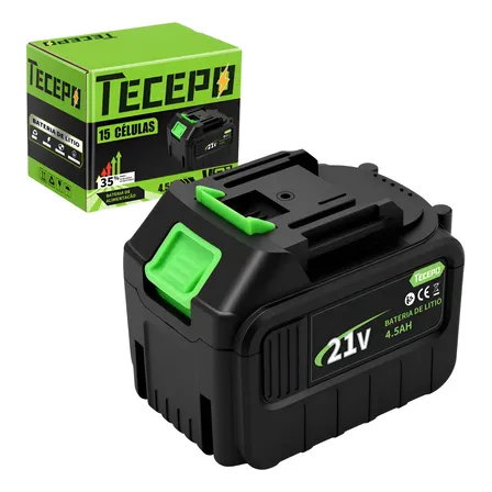 Bateria Tecepo 4,5 Ah 21v Max Para Ferramentas Elétricas