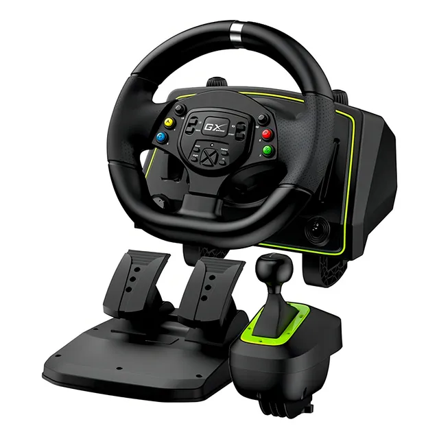 Genius Volante Genius Speedmaster X2 Palanca Pedalera Pc Ps4 Xbox Color Negro