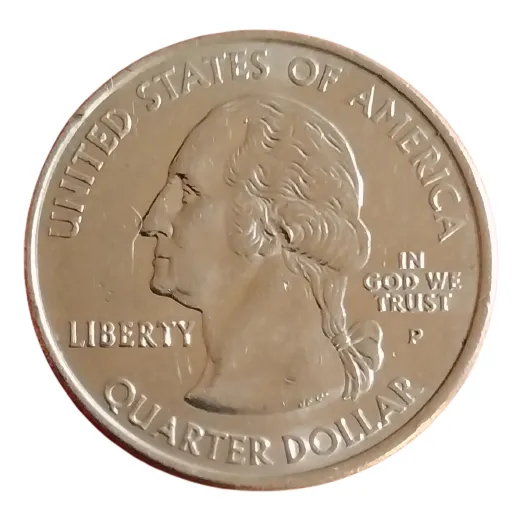 Moeda Americana Eua 1/4 Dólar 2001 Mbc Rhode Island 134-246