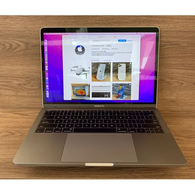 Macbook Pro 13 Gris 8gb Ram 256ssd + Carcasa Y Protector 