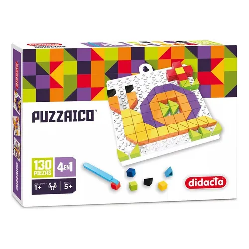 Puzzle Encastrable Didacta Puzzaico Caracol 130 Piezas
