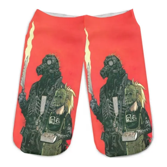 Medias Tobilleras De Kaiman Y Nikaido Dorohedoro C 3 8