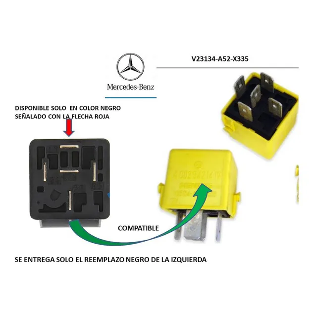 Relay 12v Mercedes A 002-542-14-19 / V23134a52x335