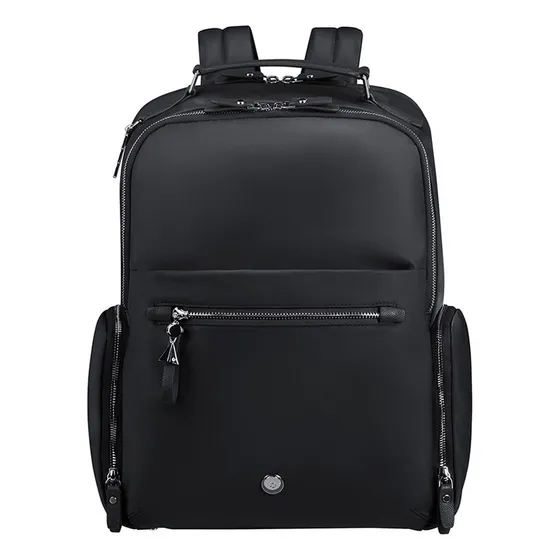 Porta Lap Top Samsonite Karissa Evo Round Mochila 15.6 Black Color Negro Diseño de la tela Liso