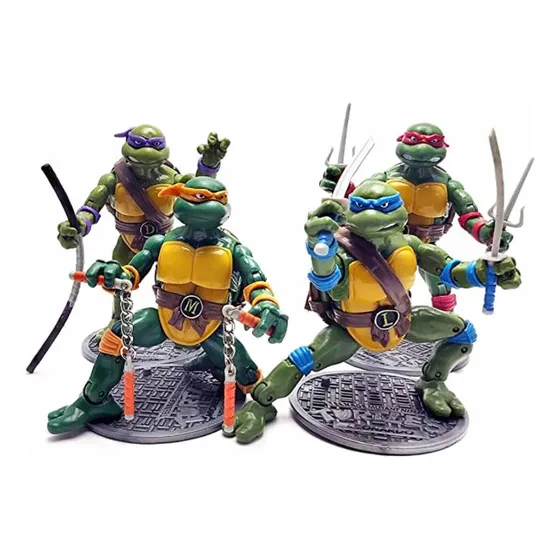 Tortugas Ninja Figuras Grandes Articuladas Con Accesorios
