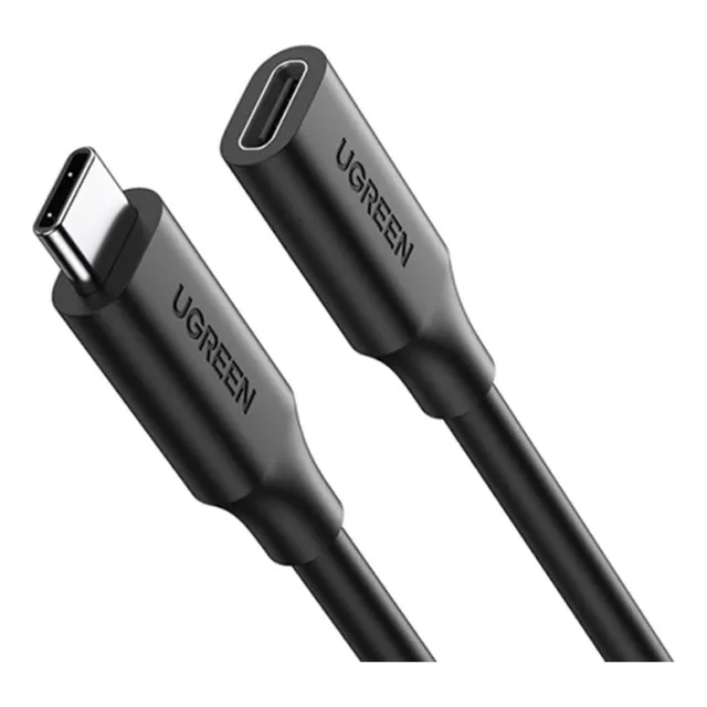 Cable Extension Usb C Hembra - Usb C Macho / 5a 10gbps / 1m Color Cable Ugreen Extension Usb C Macho - Usb C Hembra 10gbps / 1.0 Metros