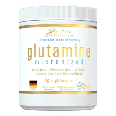 L-glutamina 300gr 60 Porciones Sabor Natural Sabor Sin Sabor