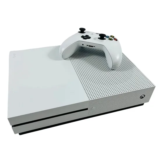 Microsoft Xbox One S 1tb 4k Ultra Hd Branco 1tb Excelente Original Com Nota Fiscal Garatia De 1 Ano