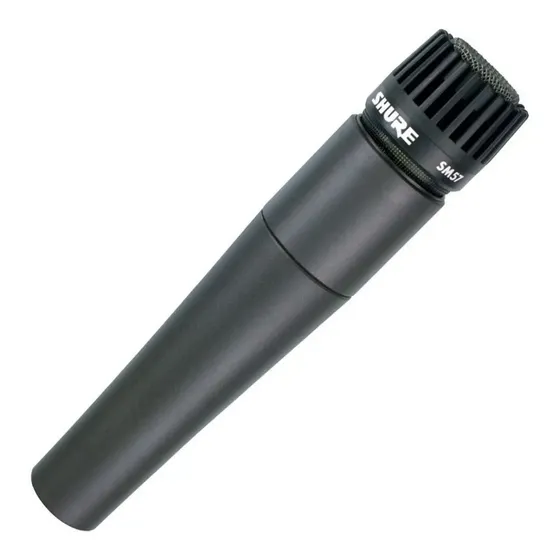 Micrófono Shure SM SM57-LC Dinámico Cardioide color negro | Cuotas sin interés