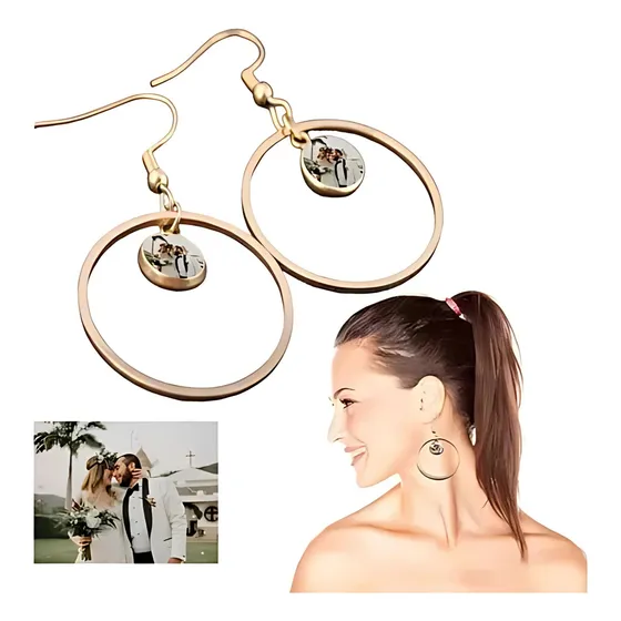 Aretes Mujer Zarcillos Pendientes Personaliados Regalo