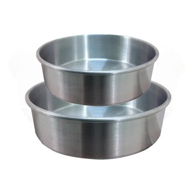 Set De Moldes Queque / Keke De Aluminio 22 Cm / 24 Cm Reyna