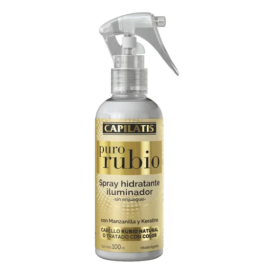 Spray Capilatis Puro Rubio Hidratante Iluminador 100 Ml
