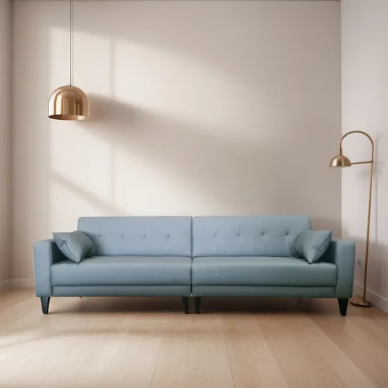 Sofá De Living Gianni Bipartido Pé Trapézio Corano 250cm