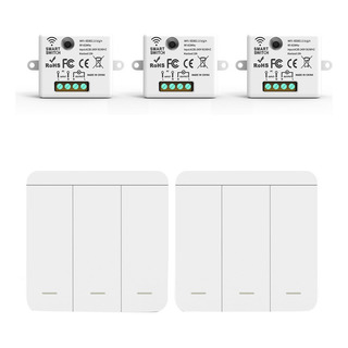 Interruptor De Luz Inalámbrico De Pared Rf 433 Mhz, Receptor Interruptor De Luz Inalámbrico De Pared Rf 433 Mhz, Receptor