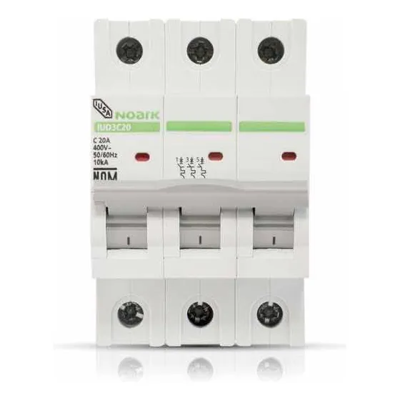 Pastilla Interruptor Termomagnético 3 Polos Riel Din 400v Iu