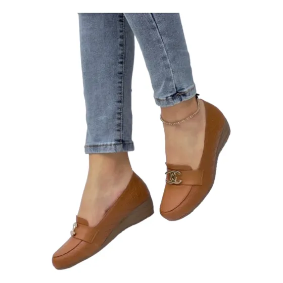Zapato Casual De Dama Con Tacón De Cuña