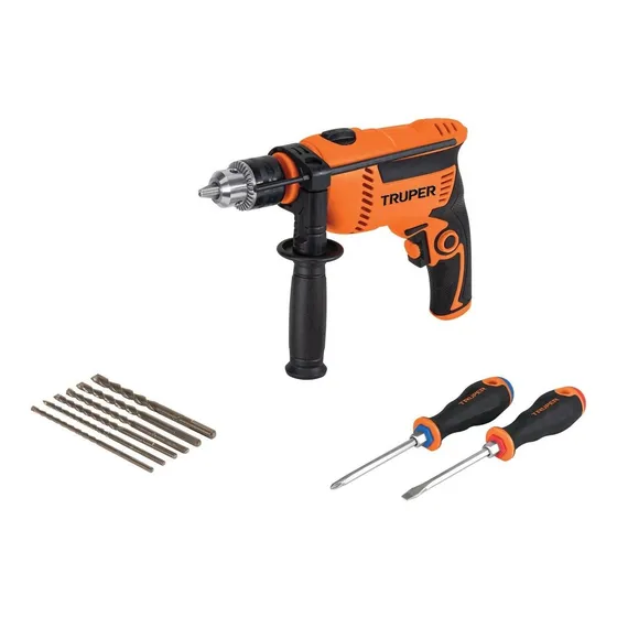 Combo Rotomartillo 600w Brocas Y Desarmadores Truper 100291