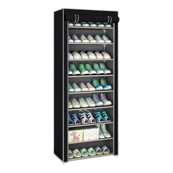 Zapatera Organizador Closet Repisa Armable Mueble Multiusos Color Negro