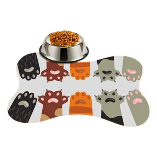 Tapete Pet Antiderrapante Comedouro Bebedouro Patinhas Gato Tapete Pet Antiderrapante Comedouro Bebedouro Patinhas Gato