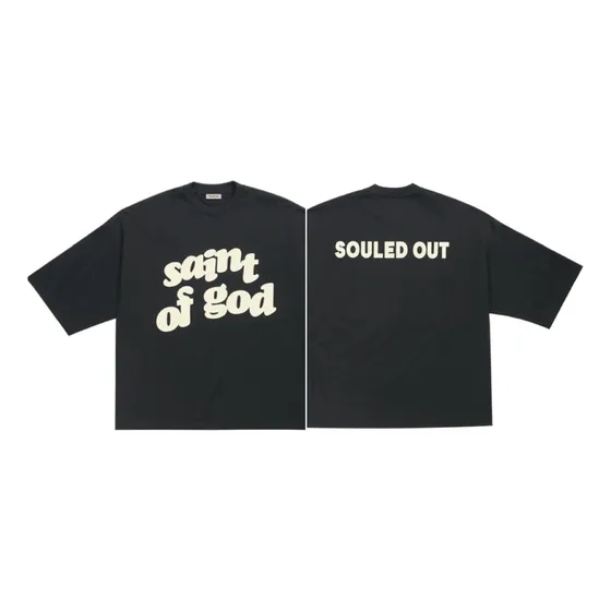 Camiseta Holgada De Algodón Fear Of God Saint Collab Para Ho