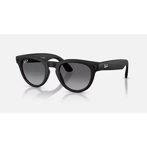Óculos de Sol Ray-Ban Meta Headliner, com Lentes Pretas e Armação