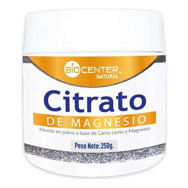 Citrato De Magnesio Biocenter Natural Mayor Absorción 250g
