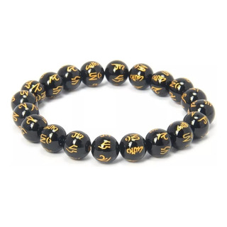 Pulsera Piedra Om Mani Padme Hum Elastico Budista Pulsera Piedra Om Mani Padme Hum Elastico Budista
