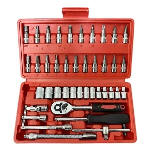 Jogo Kit Ferramentas Maleta Completa Catraca Profissional