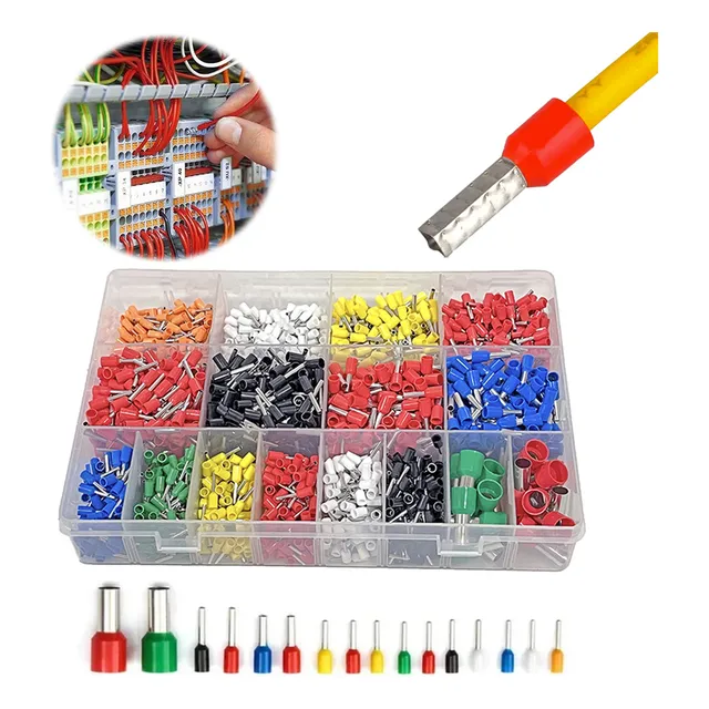 2120pc Terminales Aisladas Ferrules Calibre Conectores Punta