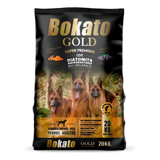 Bokato Gold Alimento Seco Perro Adulto 20kg Proteína Animal 85% | Cuotas sin interés