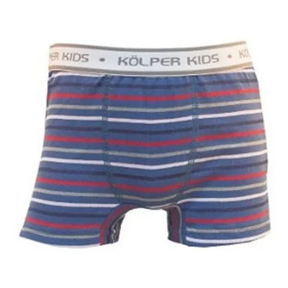 Boxer Niños Algodón Rayado Elastico Kolper 3700 Pack X3