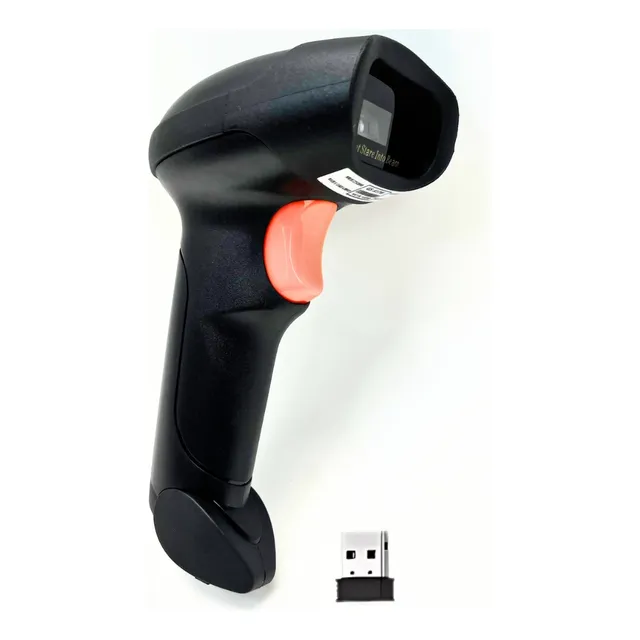 Leitor Código De Barras S/fio Wireless Laser Boleto Ean Danf