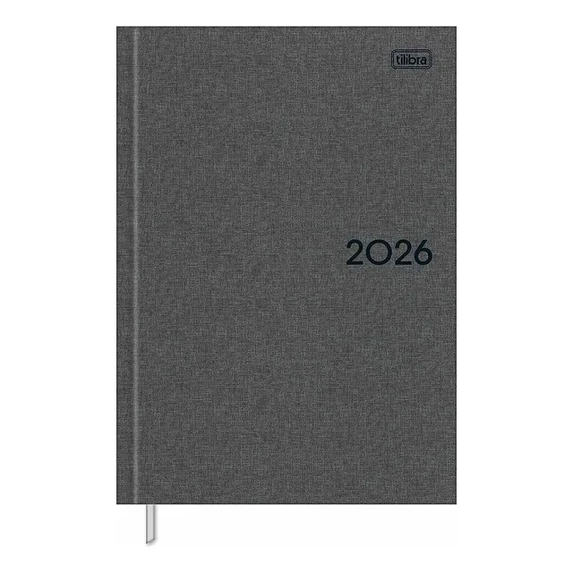 Agenda 2026 Costurada M5 Milano Cor Chumbo Tilibra
