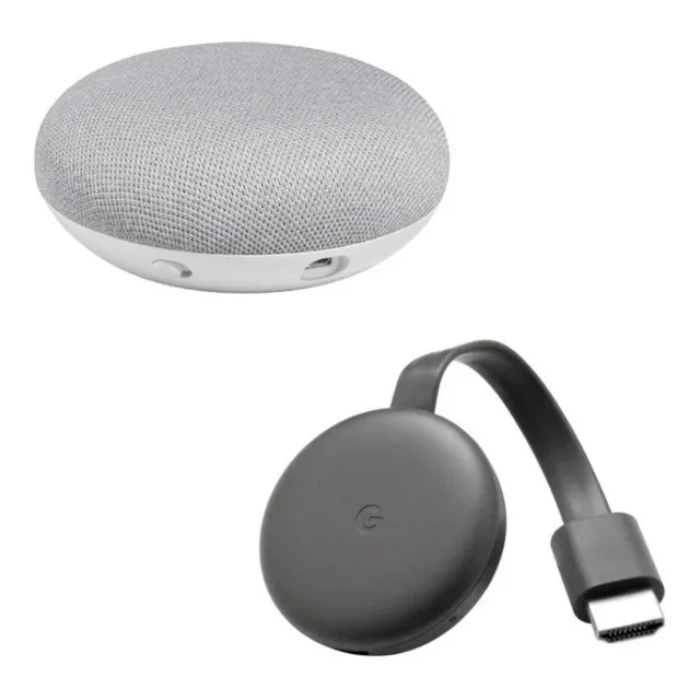 Google Home Mini Negro Con Chromecast 3ra Generación