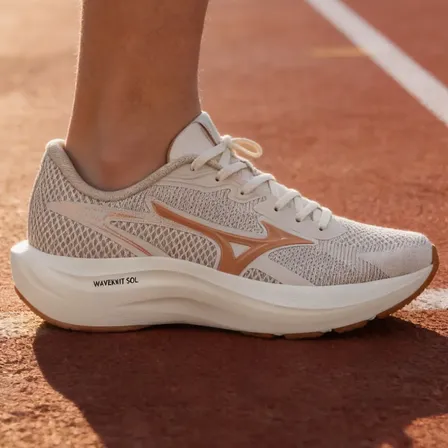 Tênis Mizuno Virtue 2 - Feminino - Bege Bege 36,0 Br