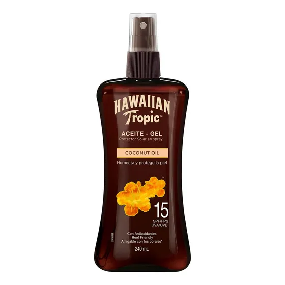 Aceite Protector Filtro Solar Hawaiian Tropic En Spray Fps15