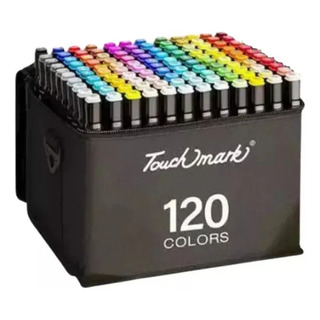 Conjunto Estojo Com 120 Canetas Marcadoras Cores Vibrantes Conjunto Estojo Com 120 Canetas Marcadoras Cores Vibrantes