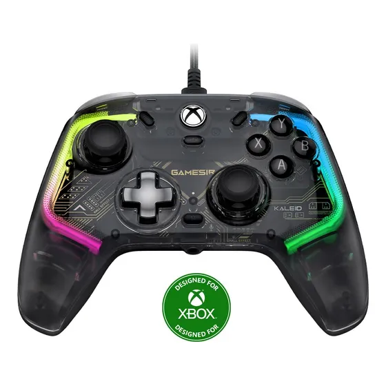 GameSir Kaleid | Color Negro | Controlador Por Cable Con Efecto Hall, Xbox Series X/s Support