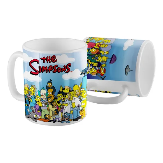 Taza De Ceramica The Simpsons 350 Cm3 Homero Bart