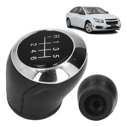 Manopla Bola Cambio 6 Marcha Onix 2017 2018 2019 2020 Preta Preto