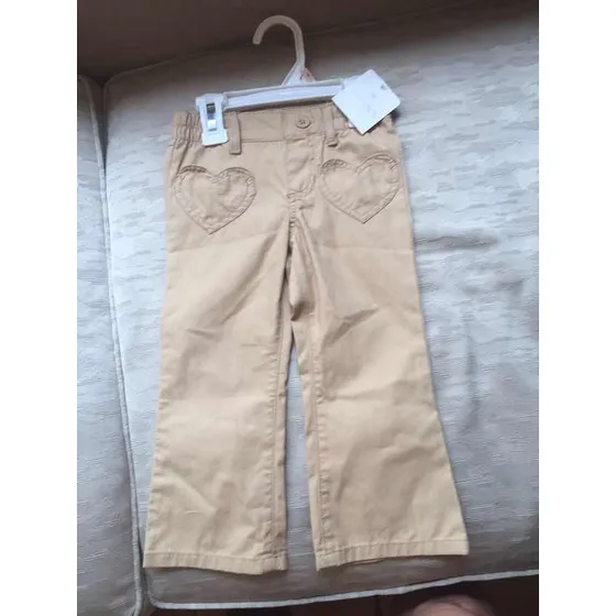 Pantalón Carter Talla2 Para Niña Color Beige.